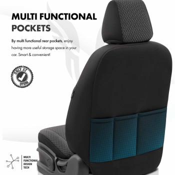 Auto Sitzbezug Set Universal Vorne und Hinten Komfortabel Komplett Set